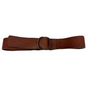 A&F Vintage Brown Leather Belt with Studs XS/S 40044-faye-300-cognac-leather-  main image 3